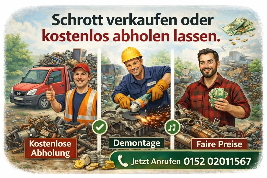 Telefonische Anfrage zum Schrottankauf in NRW