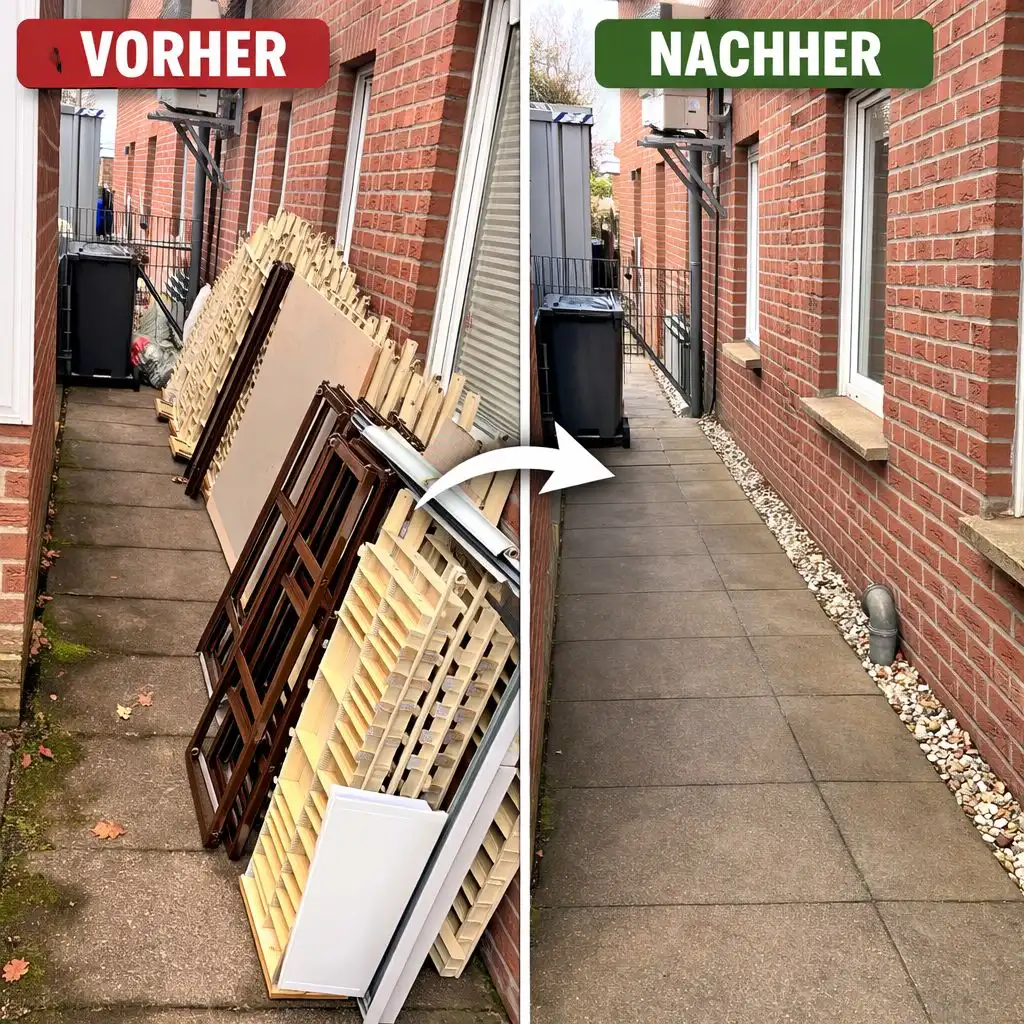 Vorher und nachher beim Schrottankauf in NRW