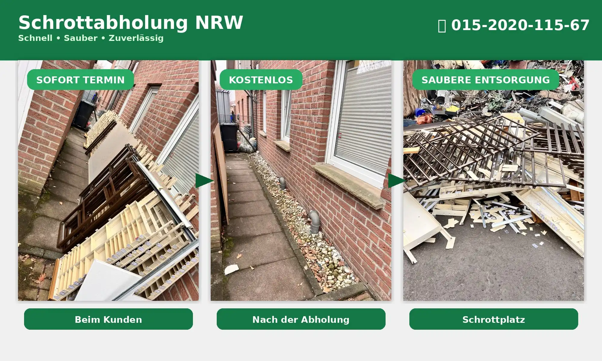 Schrottankauf in ganz NRW immer zu fairen Preisen