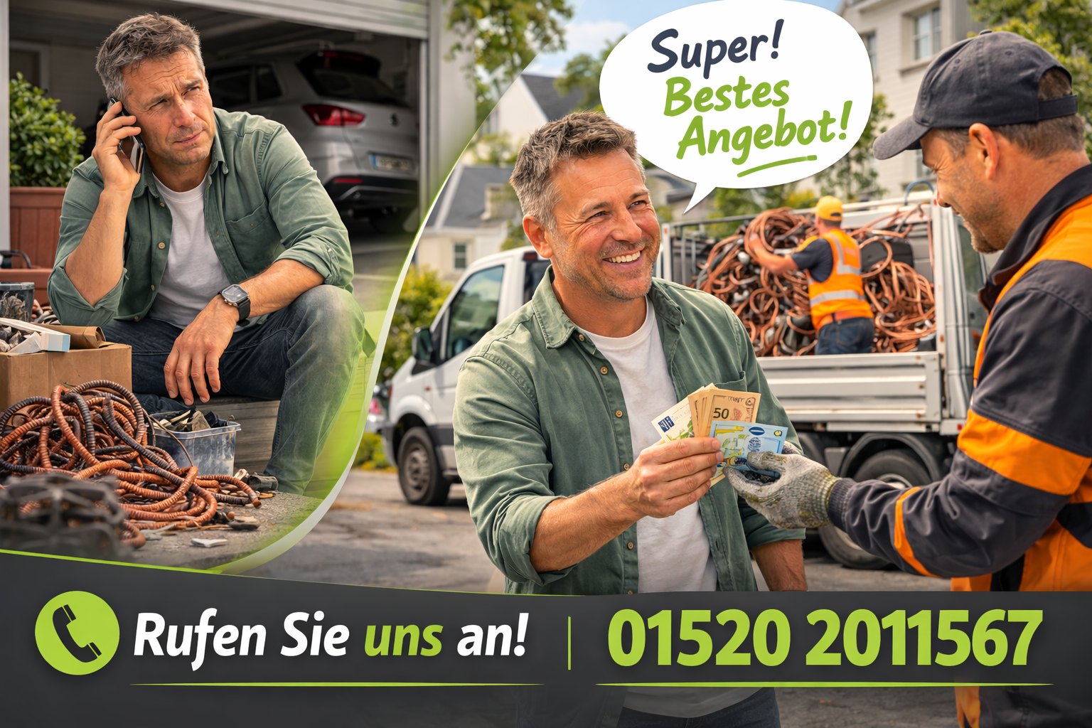 Jetzt anrufen – Schrottankauf in ganz NRW